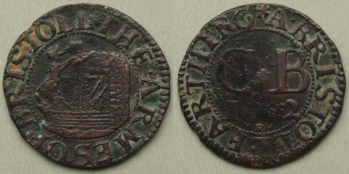 Bristol, city issue 1662 farthing N1574